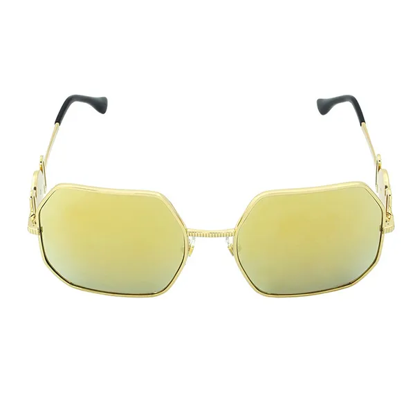Kính Mát Nữ Versace Brown Mirror Gold Irregular Sunglasses VE2248 10027P 58 Màu Vàng