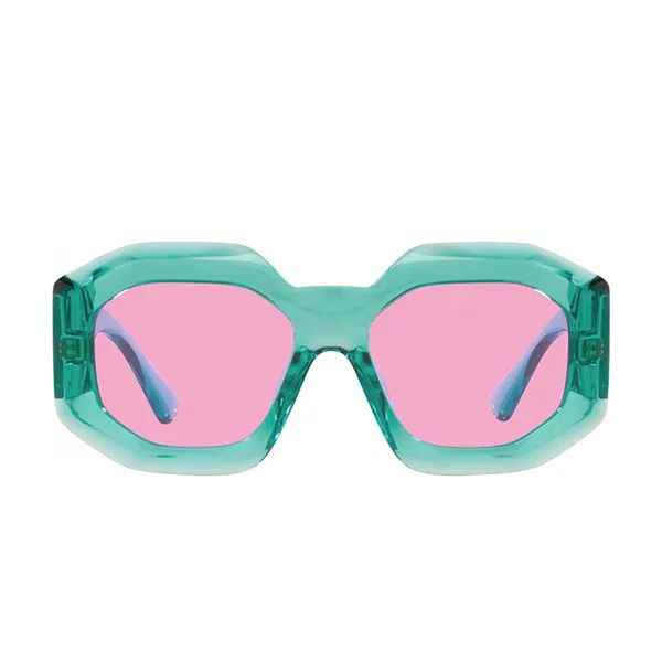 Kính Mát Nữ Versace Fuschia Geometric Sunglasses VE4424U 5361/5 56 Màu Hồng/Xanh