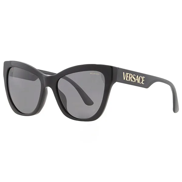 Kính Mát Nữ Versace Polarized Dark Grey Cat Eye Ladies Sunglasses VE4417U GB1/81 56 Màu Đen Xám
