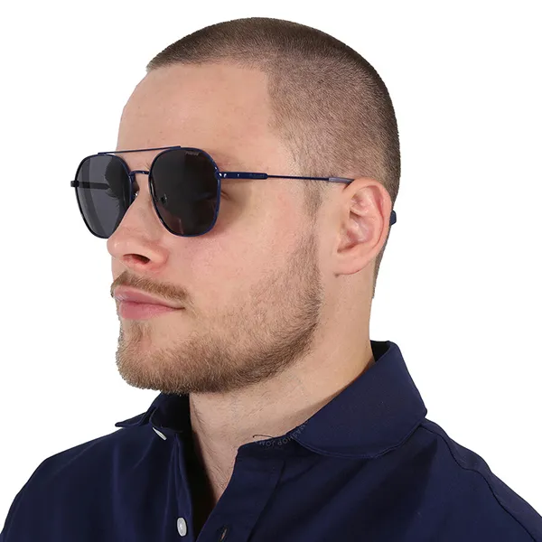 Kính Mát Polaroid Core Polarized Blue Pilot Sunglasses PLD 6172/S 0PJP/C3 57 Màu Xám - Kính mắt - Vua Hàng Hiệu