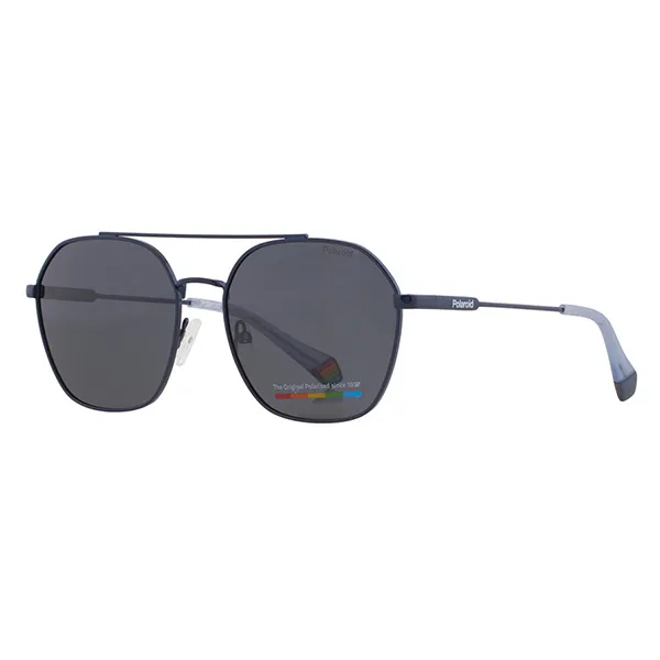 Kính Mát Polaroid Core Polarized Blue Pilot Sunglasses PLD 6172/S 0PJP/C3 57 Màu Xám - Kính mắt - Vua Hàng Hiệu