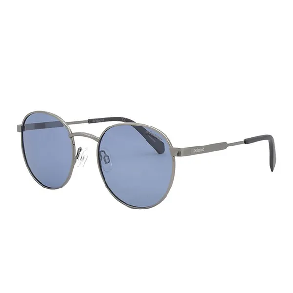 Kính Mát Polaroid Polarized Blue Mirrror Round Sunglasses PLD 2053/S 0PJP/00 51 Màu Xanh - Kính mắt - Vua Hàng Hiệu