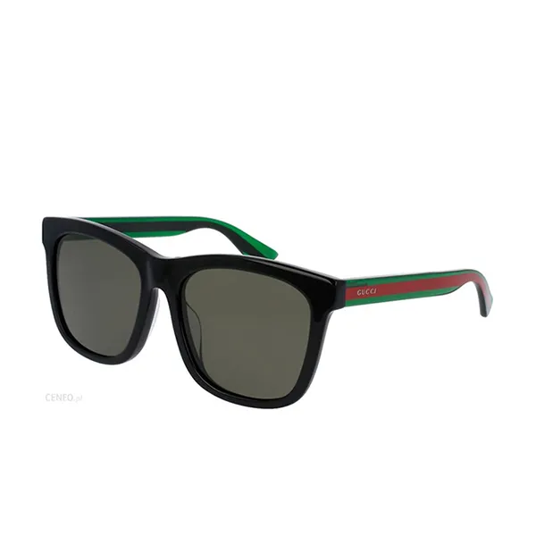 Kính Mát Unisex Gucci Green Square GG0057SK-002 Màu Xanh Đen Size 56