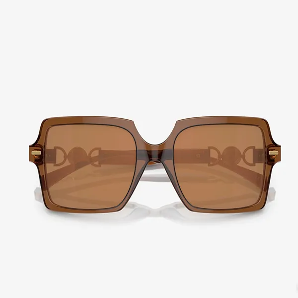 Kính Mát Versace Brown Orange Metallic Mirror Square Sunglasses VE4441 5028/O 55 Màu Nâu - Kính mắt - Vua Hàng Hiệu