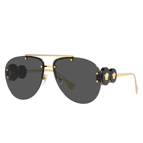 Kính Mát Versace Dark Grey Oversized Ladies Sunglasses VE2250 100287 63 Màu Xám Đậm