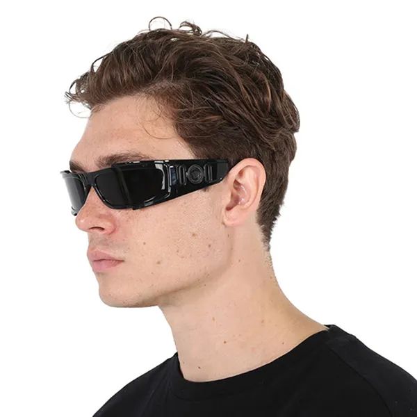 Kính Mát Versace Dark Grey Wrap Men's Sunglasses VE4446 GB1/87 67 Màu Đen/Xám