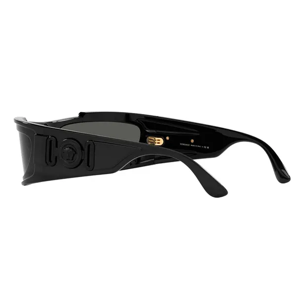 Kính Mát Versace Dark Grey Wrap Men's Sunglasses VE4446 GB1/87 67 Màu Đen/Xám