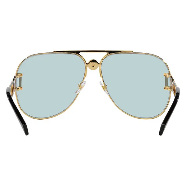 Kính Mát Versace Lightt Blue Pilot Unisex Sunglasses VE2255 1002/1 63 Màu Xanh Vàng