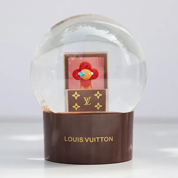 Mô Hình Quả Cầu Louis Vuitton LV Snow Globe Louis Vuitton Treasure Box Màu Nâu - Đồ chơi mô hình - Vua Hàng Hiệu