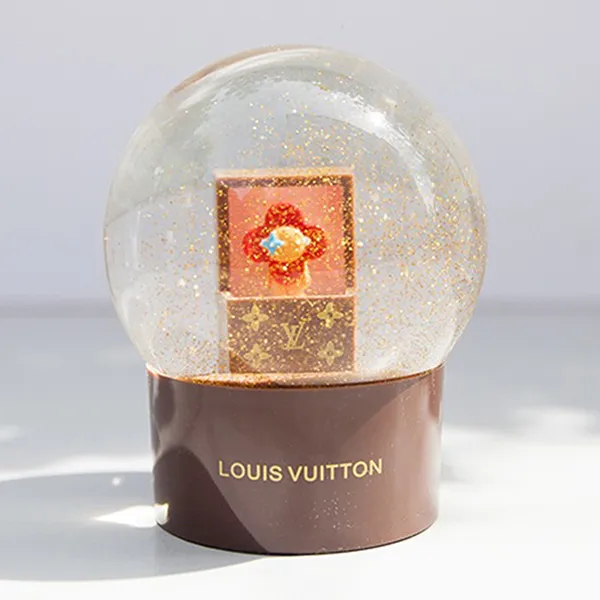 Mô Hình Quả Cầu Louis Vuitton LV Snow Globe Louis Vuitton Treasure Box Màu Nâu - Đồ chơi mô hình - Vua Hàng Hiệu
