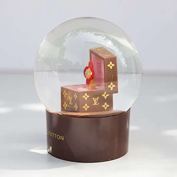 Mô Hình Quả Cầu Louis Vuitton LV Snow Globe Louis Vuitton Treasure Box Màu Nâu - Đồ chơi mô hình - Vua Hàng Hiệu