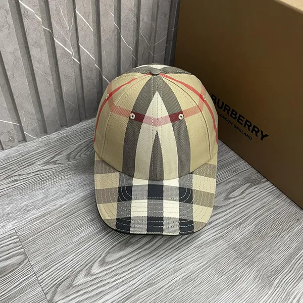 Mũ Burberry Beige Check Baseball Cap 8056076 Màu Be Size XS - Mũ nón - Vua Hàng Hiệu