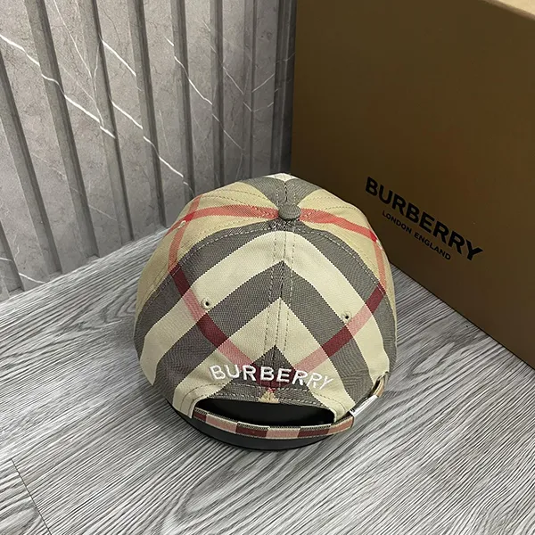 Mũ Burberry Beige Check Baseball Cap 8056076 Màu Be Size XS - Mũ nón - Vua Hàng Hiệu