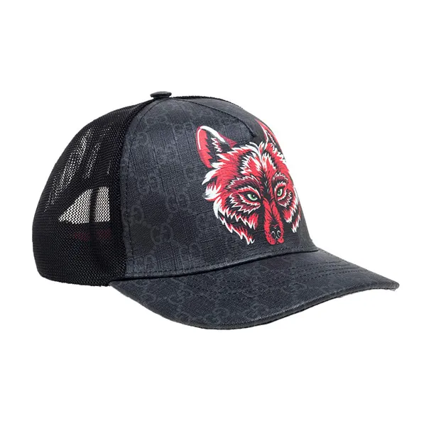Mũ Gucci Black GG Fox Cap Màu Đen Xám Size XL - Mũ nón - Vua Hàng Hiệu