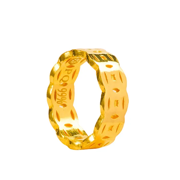 Nhẫn Kim Tiền Phú Quý Vàng 99 (24K) 1 Chỉ Màu Vàng Gold - Trang sức - Vua Hàng Hiệu