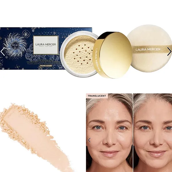 Phấn Phủ Bột Laura Mercier The Guiding Star Translucent Loose Setting Powder & Puff Limited 29g - Trang điểm - Vua Hàng Hiệu