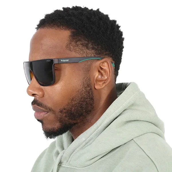 Kính Mát Polaroid Core Green Browline Unisex Sunglasses PLD 2130/S 02M6/UC 99 Màu Xanh Green - Kính mắt - Vua Hàng Hiệu