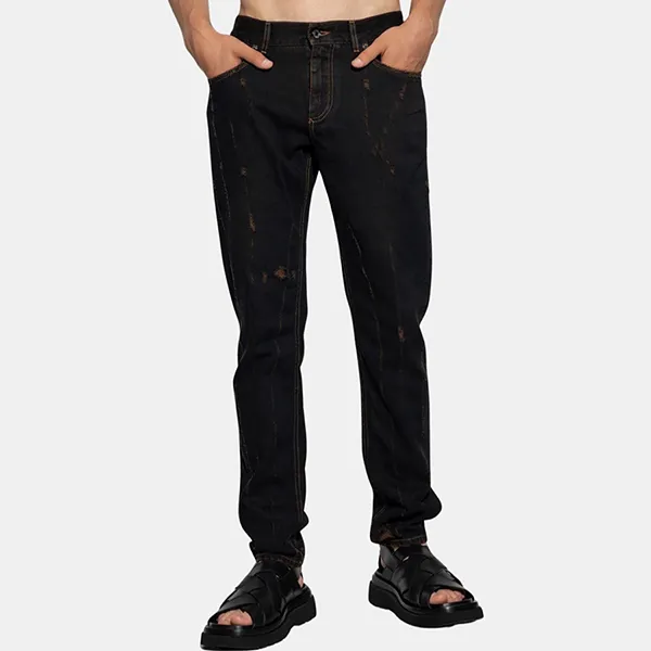 Quần Nam Jean Dolce & Gabbana D&G Black Regular Fit GYJCCDG8JF0S9001 Màu Đen Size 50