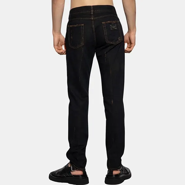 Quần Nam Jean Dolce & Gabbana D&G Black Regular Fit GYJCCDG8JF0S9001 Màu Đen Size 50
