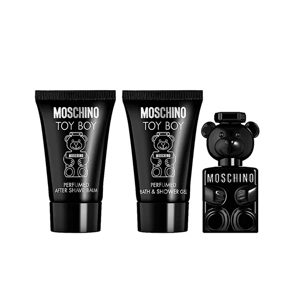 Set Nước Hoa Nam Moschino Toy Boy 3 Pc Set (EDP Mini 5ml + Sữa Tắm 25ml + Dầu Dưỡng Sau Cạo Râu - Nước hoa - Vua Hàng Hiệu