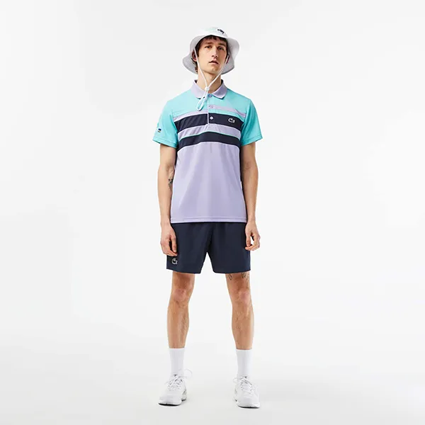 Set Quần Áo Cộc Tay Nam Lacoste Men's Màu Xanh Tím Size 3 - Thời trang - Vua Hàng Hiệu