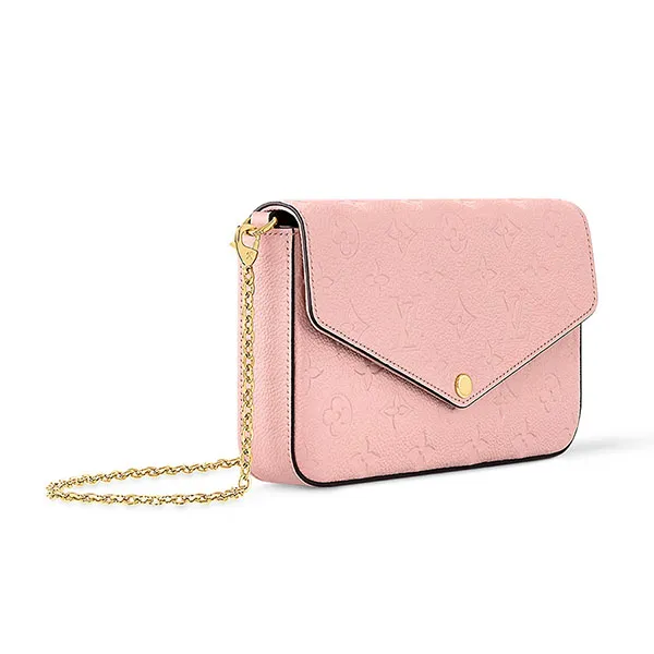 Set Túi Đeo Chéo Louis Vuitton LV M82608 Felicie Pochette Bag Màu Hồng - Túi xách - Vua Hàng Hiệu