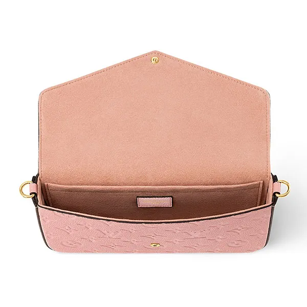 Set Túi Đeo Chéo Louis Vuitton LV M82608 Felicie Pochette Bag Màu Hồng - Túi xách - Vua Hàng Hiệu