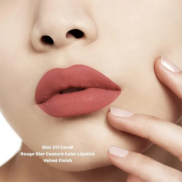 Son Dior Velvet Finish 217 Corolle Lipstick Màu Hồng Khô C_QĐ