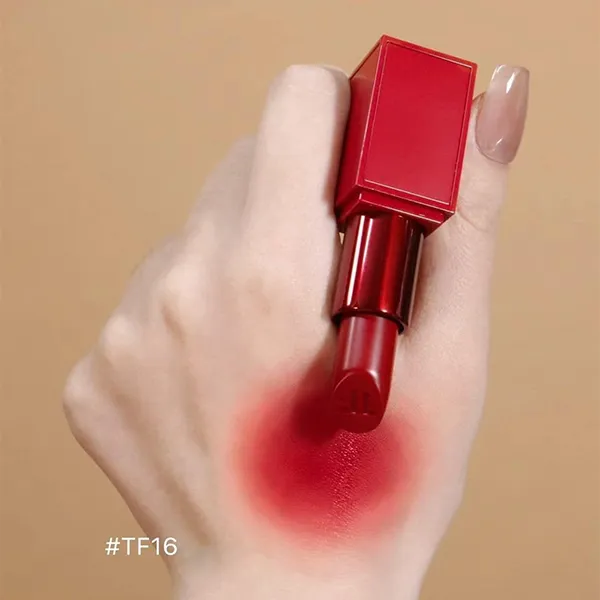 Son Tom Ford Love Lip Color Matte Lipstick TF 16 Scarlet Rouge Màu Đỏ Thuần - Son Môi - Vua Hàng Hiệu