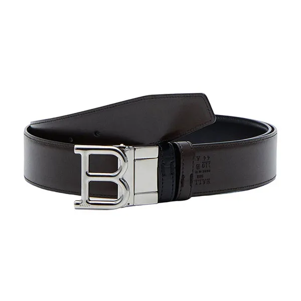 Thắt Lưng Nam Bally Reversible B Buckle Belt Màu Đen L