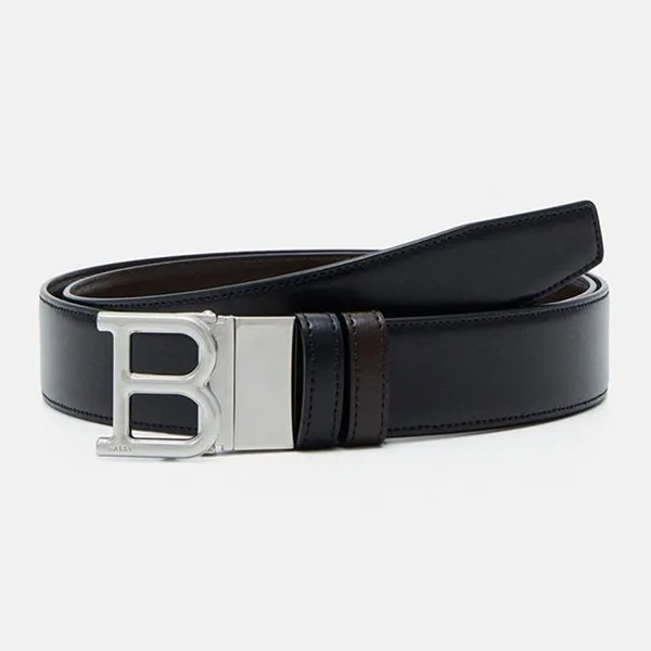 Thắt Lưng Nam Bally Reversible B Buckle Belt Màu Đen L