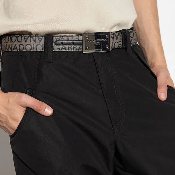 Thắt Lưng Nam Dolce & Gabbana D&G Coated Jacquard Belt With Logo Tag BC4824 Màu Phối Màu Size 85 - Thắt lưng - Vua Hàng Hiệu