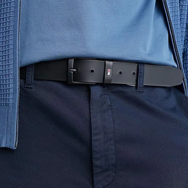 Thắt Lưng Nam Tommy Hilfiger Leather Belt AM0AM10841 Màu Đen Size 90 - Thắt lưng - Vua Hàng Hiệu