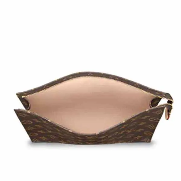 Túi Cầm Tay Louis Vuitton LV M47542 Toiletry Pouch 26 Clutch Màu Nâu Đen
