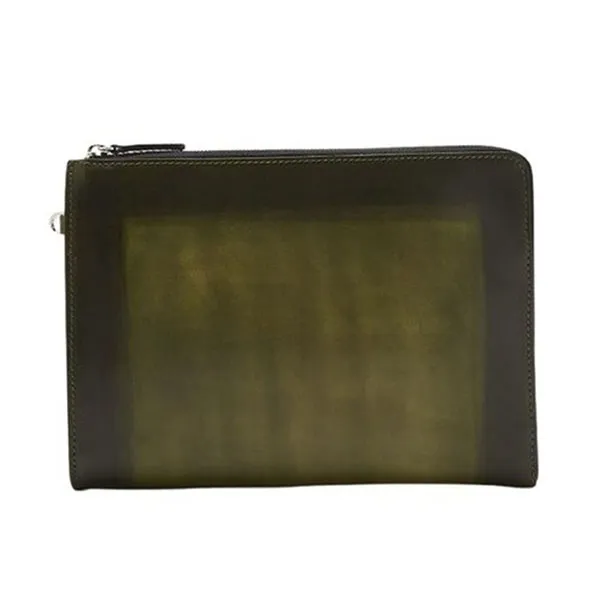 Túi Cầm Tay Nam Biagini Patin Clutch Green Màu Xanh Green