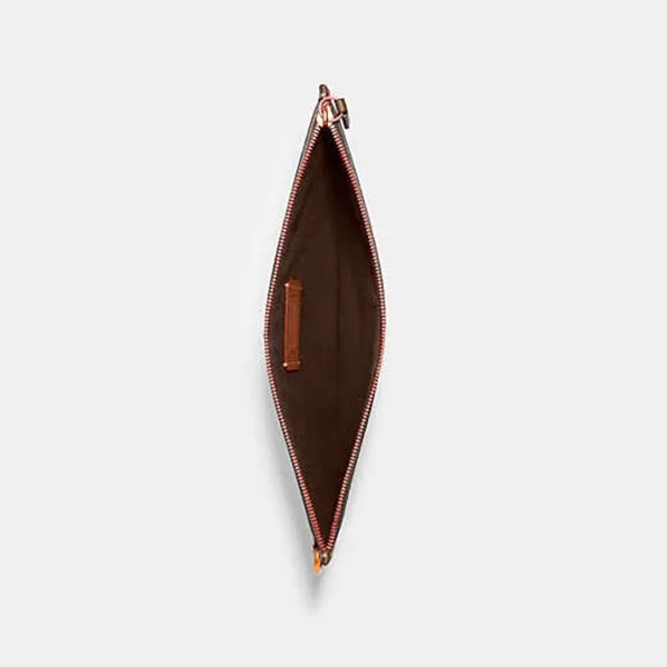 Túi Cầm Tay Coach C6694 Charter Pouch Màu Nâu