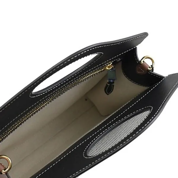 Túi Đeo Chéo Nữ Burberry Mini Tri-Tone Pocket Contrasting Color Bag Màu Xám Đen