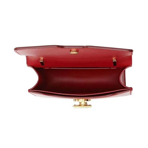 Túi Đeo Chéo Nữ Burberry TB Mini Dark Carmine Leather Màu Đỏ