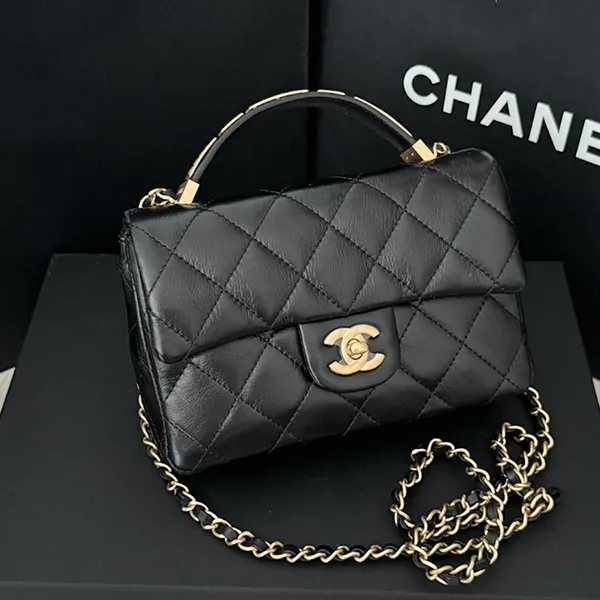 Túi Đeo Chéo Nữ Chanel 31 Handle Bag Màu Đen