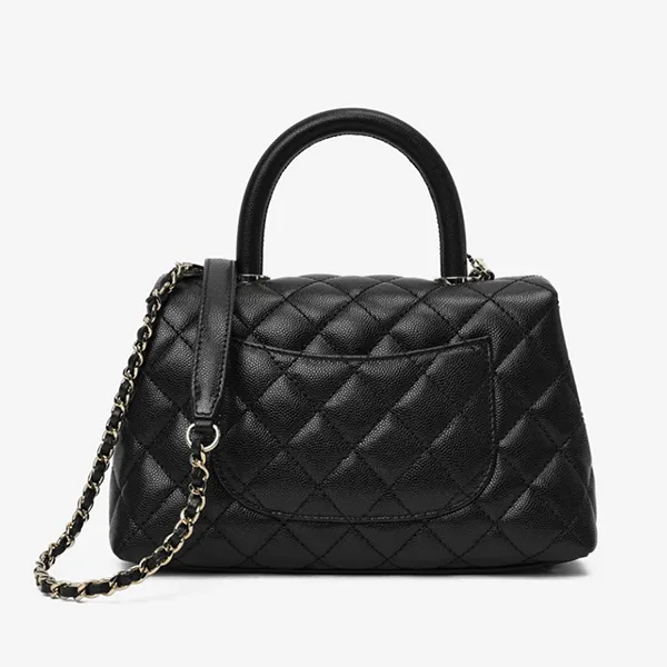 Túi Đeo Chéo Nữ Chanel Coco 9.5 Small Flap Bag With Top Handle Màu Đen