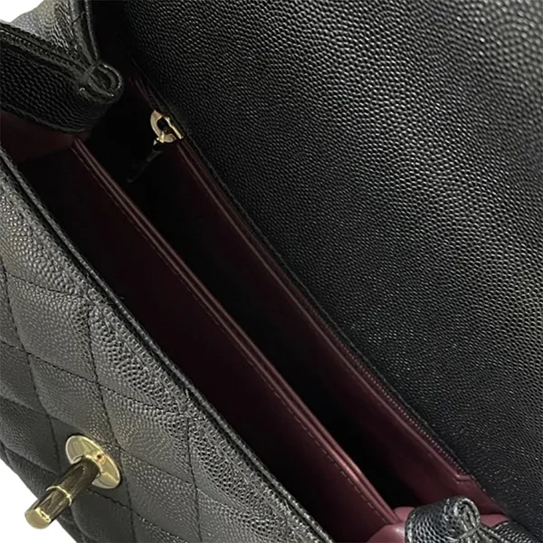 Túi Đeo Chéo Nữ Chanel Coco 9.5 Small Flap Bag With Top Handle Màu Đen