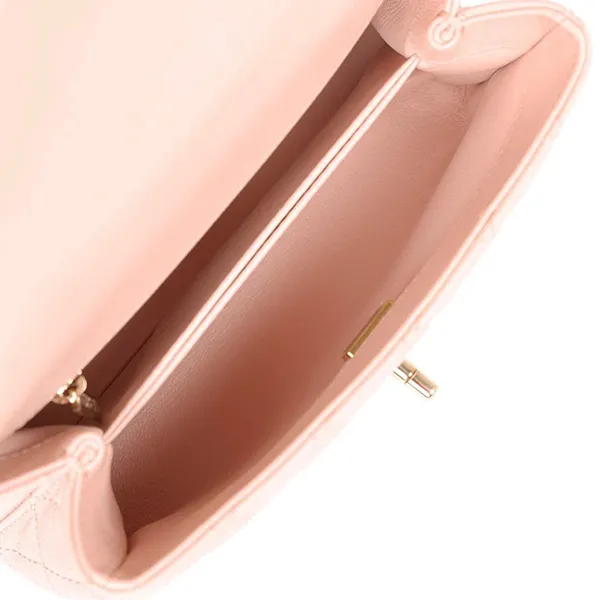 Túi Đeo Chéo Nữ Chanel Small Coco Handle Light Pink Caviar Light Gold Hardware Màu Hồng Nhạt - Túi xách - Vua Hàng Hiệu