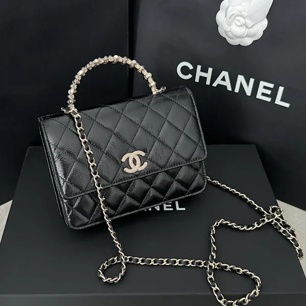 Túi Đeo Chéo Nữ Chanel Handle Bag Màu Đen