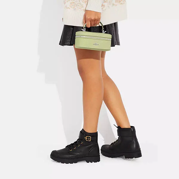 Túi Đeo Chéo Nữ Coach Train Case Crossbody CJ520 Màu Xanh - Túi xách - Vua Hàng Hiệu
