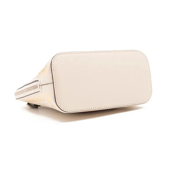 Túi Đeo Chéo Nữ Gucci Logo Moon & Stars White Leather Cross Body Bag Màu Trắng Họa Tiết