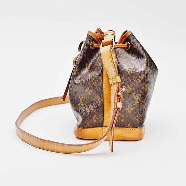 Túi Đeo Chéo Nữ Louis Vuitton LV Monogram Noe BB Bag Màu Nâu Đen - 4