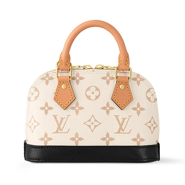 Túi Đeo Chéo Nữ Louis Vuitton LV Nano Alma 20 M46895 Màu Trắng Nâu