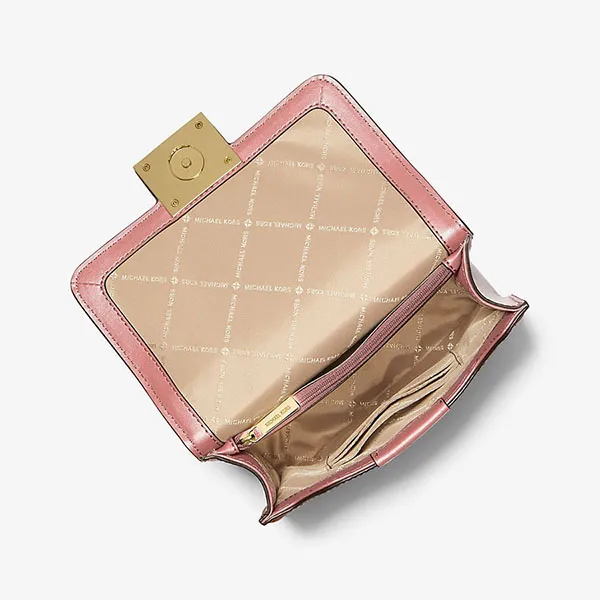 Túi Đeo Chéo Nữ Michael Kors MK Sonia Small Leather 35F1G6SS5L Màu Hồng
