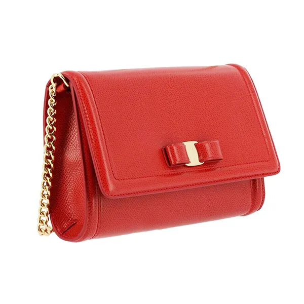 Túi Đeo Chéo Nữ Salvatore Ferragamo Vara Bow Mini Crossbody Bag Lipstick Red Màu Đỏ - Túi xách - Vua Hàng Hiệu