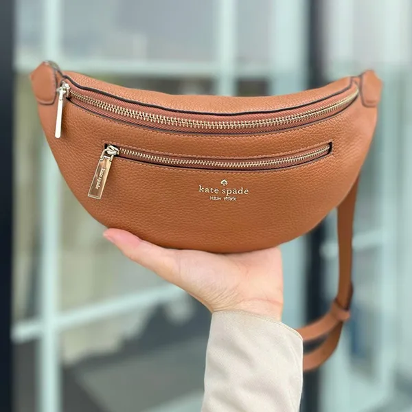 Túi Đeo Hông Nữ Kate Spade Leila Belt Bag WKR00306 910 Màu Nâu - Túi xách - Vua Hàng Hiệu
